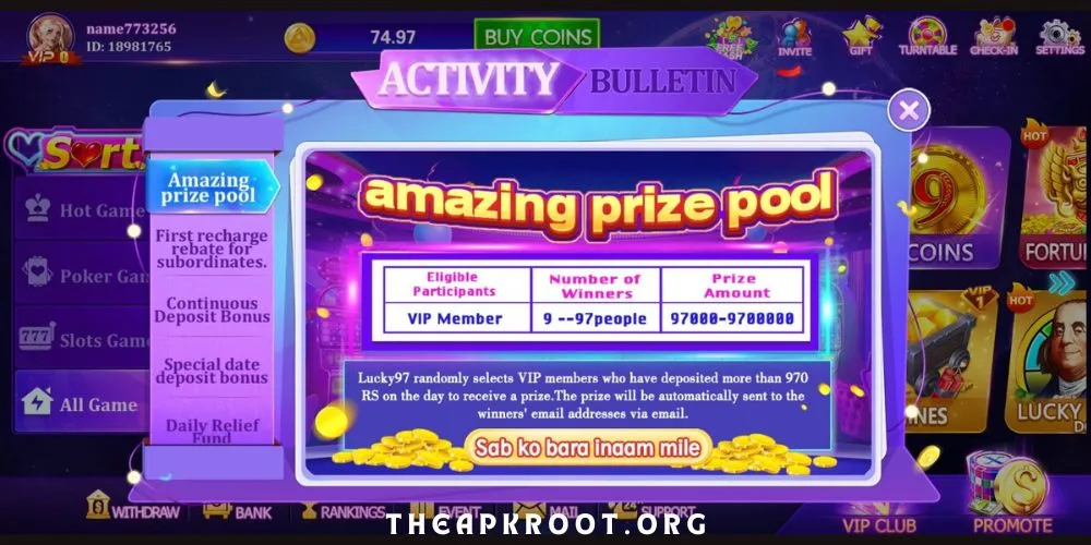 Lucky 97 Game