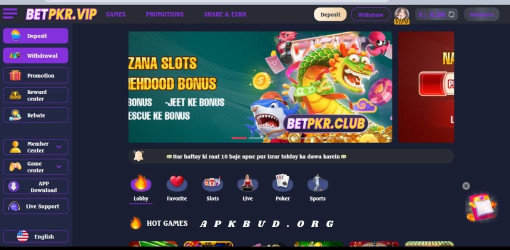 BetPKR Game App