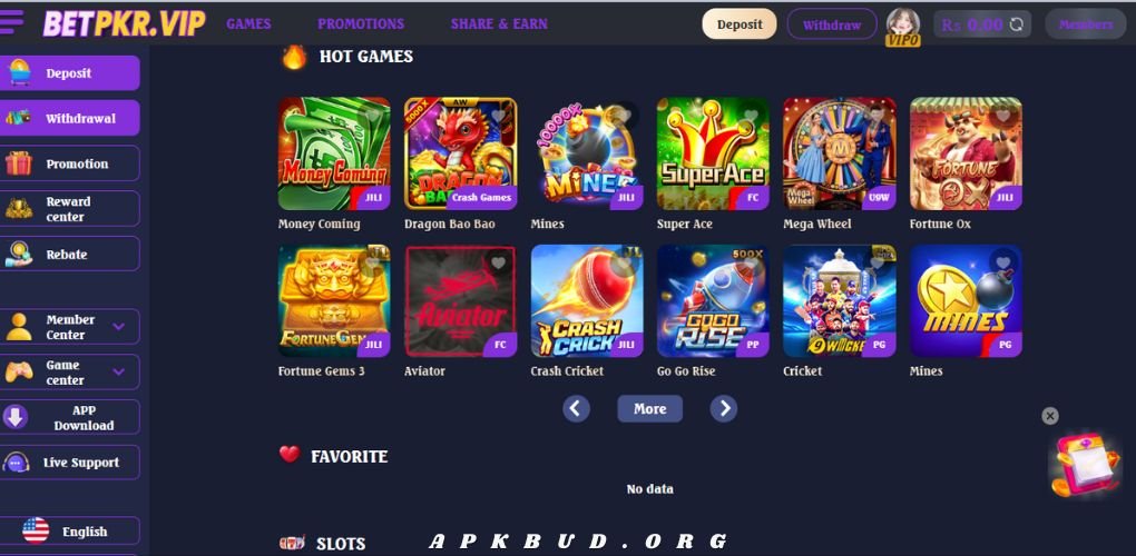 BetPKR Game App